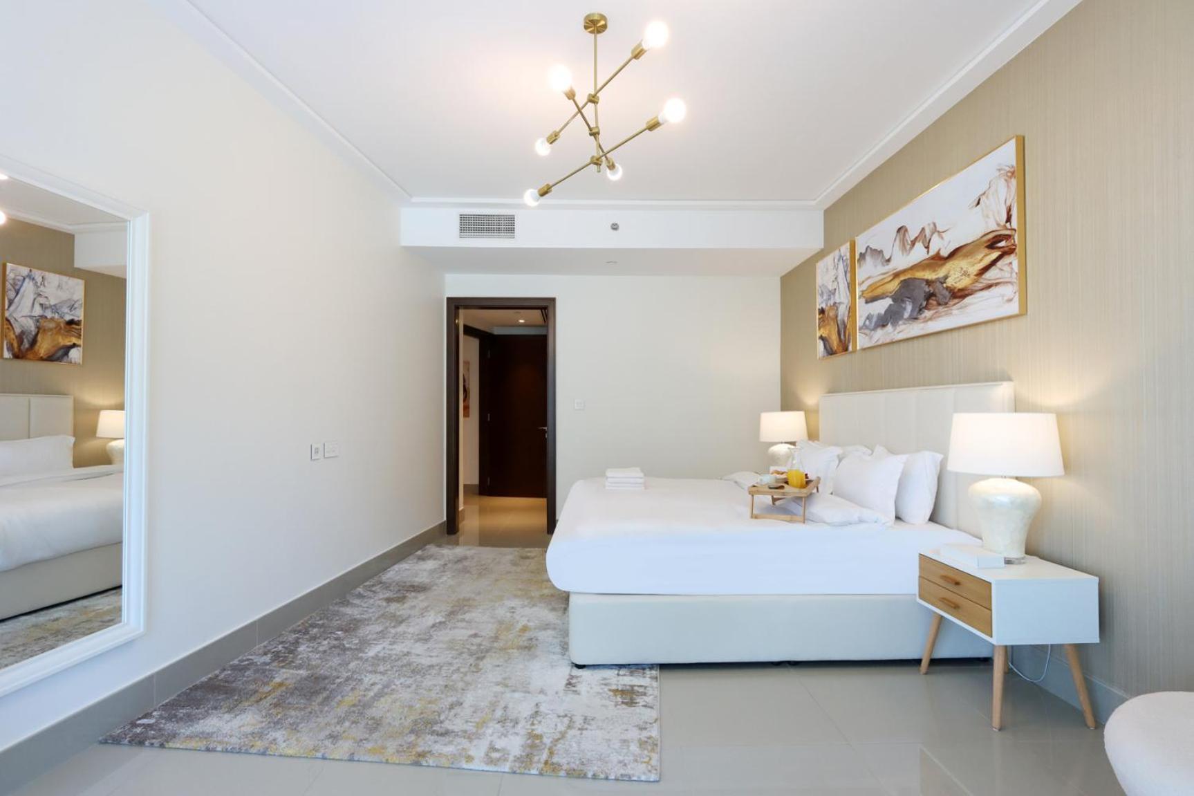 Spectacular 2br With Burj Fountain Views شقة دبي