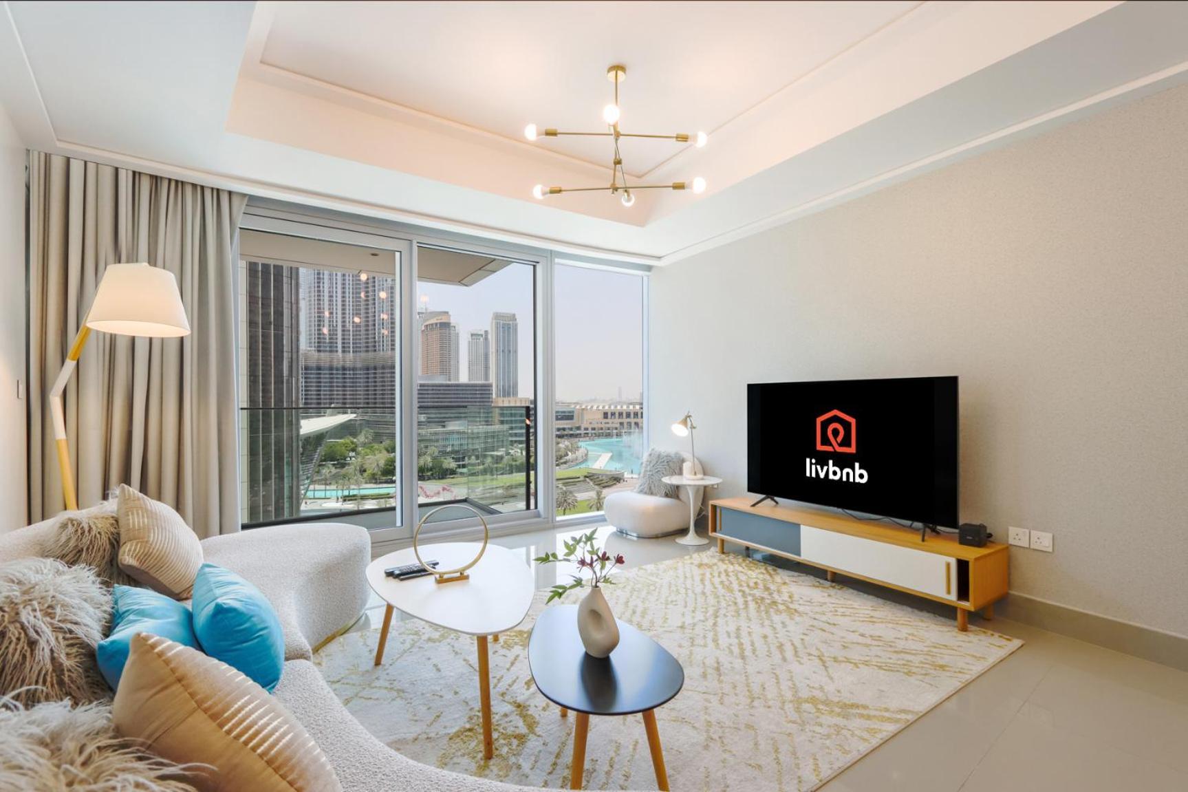 شقة Spectacular 2br With Burj Fountain Views