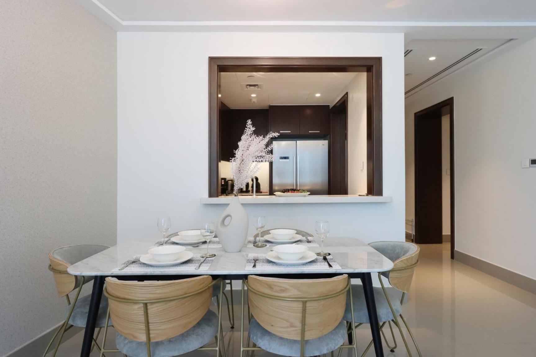 شقة Spectacular 2br With Burj Fountain Views *